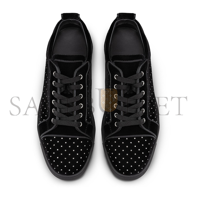 CHRISTIAN LOUBOUTIN LOUIS JUNIOR SUEDE SNEAKERS 1240127BK1D